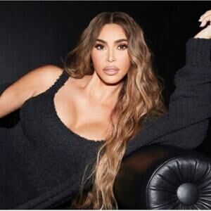 Skims Cozy Knit Scoop Neck Tank Top Onyx Black Comfy Loungewear Size 2X/3X NEW